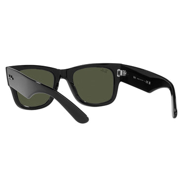 Ray-Ban Occhiali da Sole RB0840S 901/31 Mega Wayfarer Nero-Verde G-15 Unisex4
