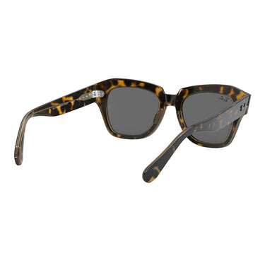 Ray-Ban Occhiali da Sole RB2186 1292B1 State Street Havana/Grigio Scuro Unisex 5