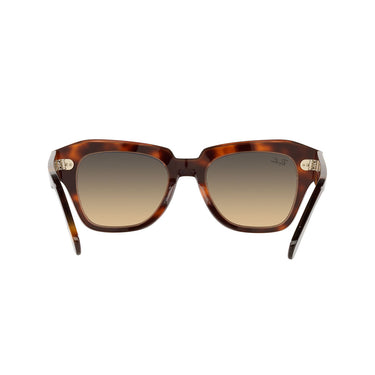 Ray-Ban Occhiali da Sole RB2186 1324BG State Street Havana/Marrone Sfumato Unisex 4