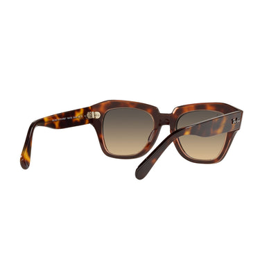 Ray-Ban Occhiali da Sole RB2186 1324BG State Street Havana/Marrone Sfumato Unisex 5