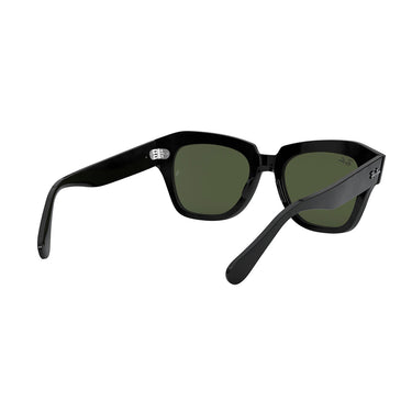 Ray-Ban Occhiali da Sole RB2186 901/31 State Street Nero-Verde G-15 Unisex 3
