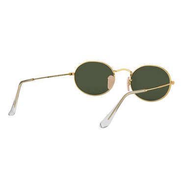 Ray-Ban Gafas de Sol RB3547 001/31 Oval Oro/Verde G-15 Unisex 4
