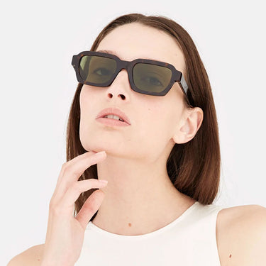 RetroSuperFuture Sonnenbrille Caro 3627 Grün ACQ Havana Grün Unisex 4