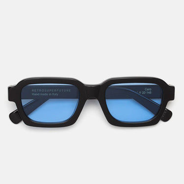 RetroSuperFuture Okulary Przeciwsłoneczne Caro Azure F0E Czarny/Niebieski Unisex