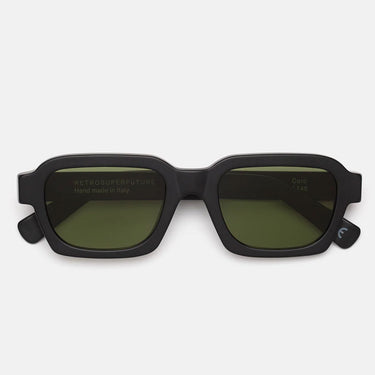 RetroSuperFuture Gafas de Sol Caro Negro Mate HIW Negro Opaco/Verde Unisex