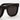 RetroSuperFuture Lunettes de Soleil Ciccio Black J6C Noir/Noir Unisexe 3