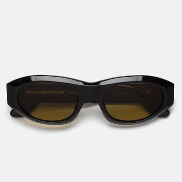 RetroSuperFuture Occhiali da Sole Cinema Vintage Brown QRV Nero/Giallo Unisex