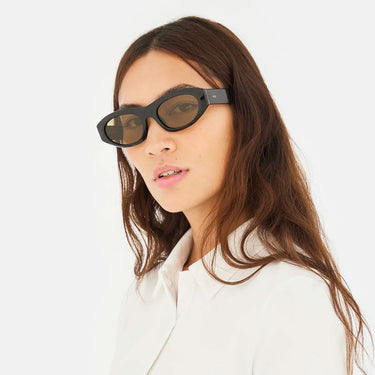 RetroSuperFuture Occhiali da Sole Cinema Vintage Brown QRV Nero/Giallo Unisex 4