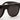 RetroSuperFuture Lunettes de Soleil Flat Top Black FZQ Noir/Noir Unisexe 3