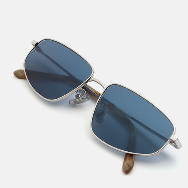RetroSuperFuture Occhiali da Sole Isedra Graffiato NAR Argento Azzurro Unisex 3