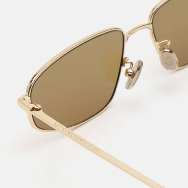 RetroSuperFuture Occhiali da Sole Isedra Senape FK5 Oro Marrone Unisex 3