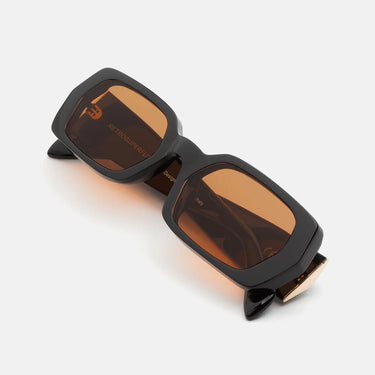 RetroSuperFuture Occhiali da Sole L'Altro Refined EBQ Nero Arancione Unisex 3