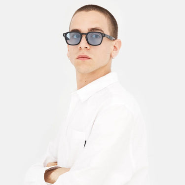 RetroSuperFuture Occhiali da Sole Luce Black Azure EJH Nero/Azzurro Unisex