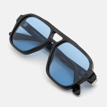 RetroSuperFuture Occhiali da Sole Maneval Black Cat 0JT Nero/Blu Unisex 4