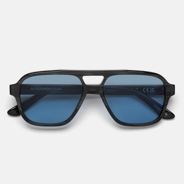 RetroSuperFuture Occhiali da Sole Maneval Black Cat 0JT Nero/Blu Unisex