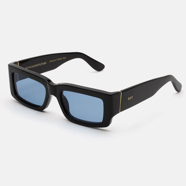 RetroSuperFuture Occhiali da Sole Notte Azure ONS Nero/Azzurro Unisex 2