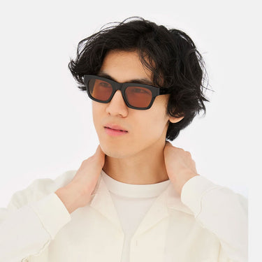 RetroSuperFuture Occhiali da Sole Sintesi Refined ZOR Nero Arancione Unisex 5