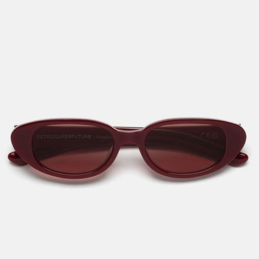 RetroSuperFuture Occhiali da Sole Vega Bordeaux AN3 Rosso Rosso Unisex