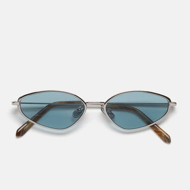 RetroSuperFuture Occhiali da Sole Zyra Graffiato COC Argento Azzurro Unisex