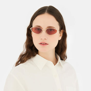 RetroSuperFuture Occhiali da Sole Zyra Violet 9II Oro Violetto Unisex 4