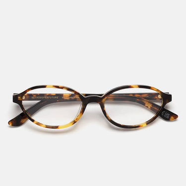 RetroSuperFuture Occhiali da Vista Numero 04 Burnt Havana QNC Marrone Trasparente Unisex