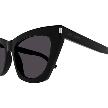 Saint Laurent Occhiali da Sole SL 214 KATE 001 New Wave Nero-Grigio Donna 2