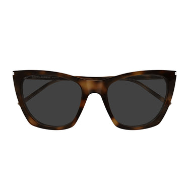 Saint Laurent Sonnenbrille SL 214 KATE THIN 003 Havana/Dunkelgrau Damen