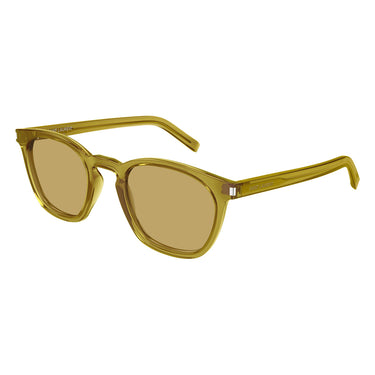 Saint Laurent Occhiali da Sole SL 28 053 Verde/Marrone Unisex 1