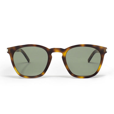 Saint Laurent Lunettes de Soleil SL 28 SLIM 002 Havana-Vert Unisexe