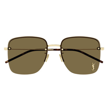 Saint Laurent Sonnenbrille SL 312 M 014 Gold/Dunkelbraun Damen