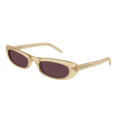 Saint Laurent Lunettes de Soleil SL 557 SHADE 007 Jaune/Violet Femme 1