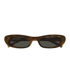 Saint Laurent Occhiali da Sole SL 557 SHADE PLUMP 002 Marrone/Grigio Donna