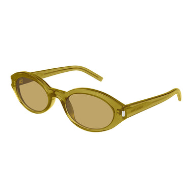 Saint Laurent Occhiali da Sole SL 567 004 Verde/Marrone Unisex 2
