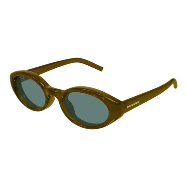 Saint Laurent Occhiali da Sole SL 567 PLUMP 003 Marrone/Verde Donna 2