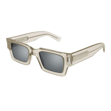 Saint Laurent Occhiali da Sole SL 572 003 Beige/Argento Unisex