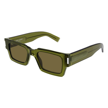 Saint Laurent Occhiali da Sole SL 572 005 Verde/Marrone Unisex 2