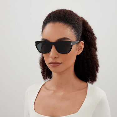 Saint Laurent Okulary Przeciwsłoneczne SL 758 001 Czarny/Szary Damskie 1