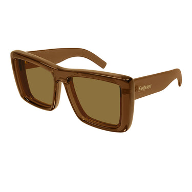 Saint Laurent Occhiali da Sole SL 900 HOWL 007 Marrone Trasparente Marrone Donna 2