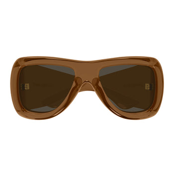 Saint Laurent Occhiali da Sole SL 902 HOWL 017 Marrone Trasparente Marrone Scuro Unisex