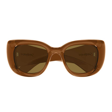 Saint Laurent Occhiali da Sole SL 903 HOWL 007 Marrone Trasparente/Marrone Unisex