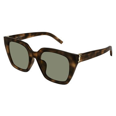 Saint Laurent Okulary Przeciwsłoneczne SL M143 003 Havana-Zielone Damskie 1