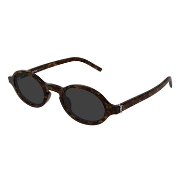 Saint Laurent Occhiali da Sole SL M161 002 Marrone/Grigio Unisex 1