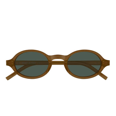 Saint Laurent Occhiali da Sole SL M161 004 Marrone/Verde Unisex