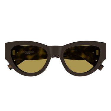 Saint Laurent Occhiali da Sole SL M94 010 Marrone Giallo Donna