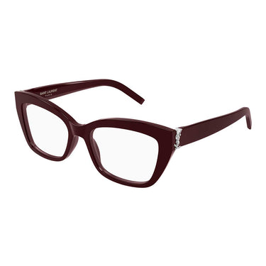 Saint Laurent Occhiali da Vista SL M117 010 Burgundy/Trasparente Donna 3