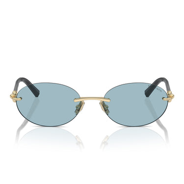Tiffany & Co. Sunglasses TF3104D 602180 Pale Gold/Blue Women