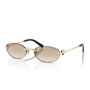 Tiffany & Co. Occhiali da Sole TF3119D 623911 Oro Pallido/Trasparente Sfumato Grigio Unisex 1