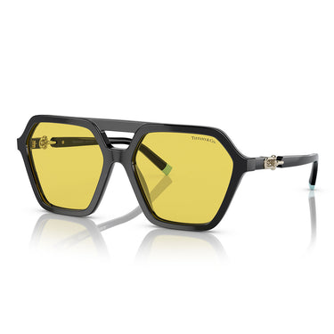Tiffany & Co. Occhiali da Sole TF4198 800185 Nero Giallo Unisex 2