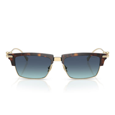 Tiffany & Co. Occhiali da Sole TF4262K 80159S Placcato Oro Marrone Azzurro Sfumato Unisex