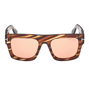 Tom Ford Sonnenbrille FT0711 53E Fausto Havana-Hellbraun Unisex Fototchromatisch